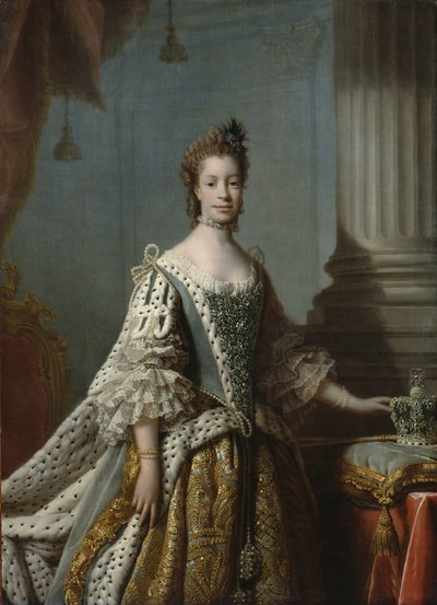 Charlotte Sophia of Mecklenburg-Strelitz, 1762 by Allan Ramsay